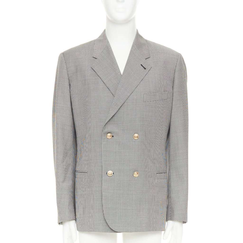Versace Grey Wool Jacket Grey Wool Very good condition - Front View
