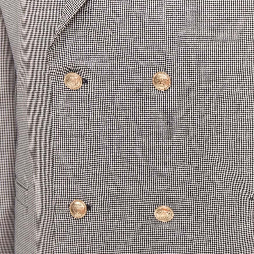 Versace Grey Wool Jacket Grey Wool Very good condition - Back View
