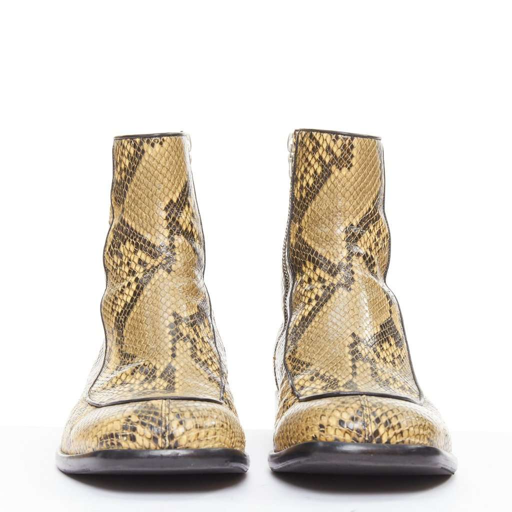 Dries Van Noten Beige Leather Boots Beige Leather Good condition - Inside View