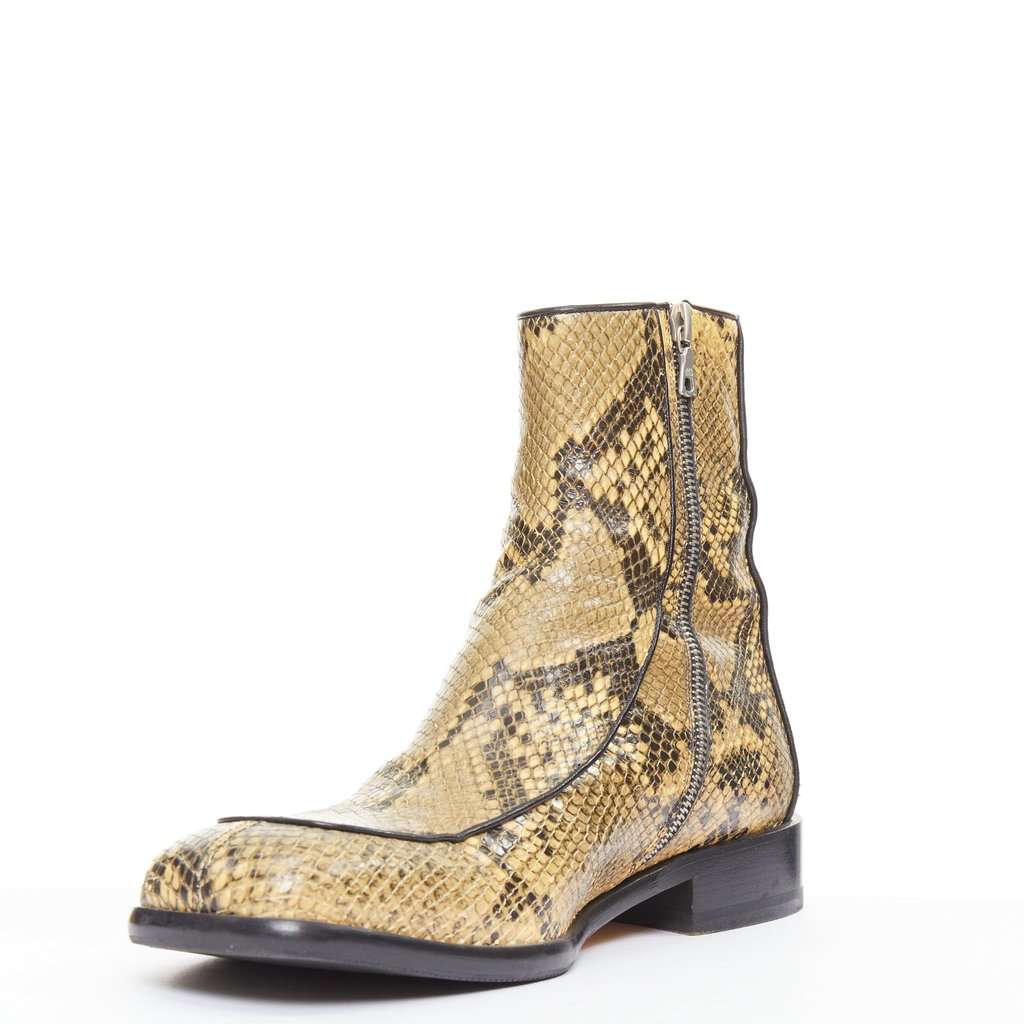 Dries Van Noten Beige Leather Boots Beige Leather Good condition - Model View