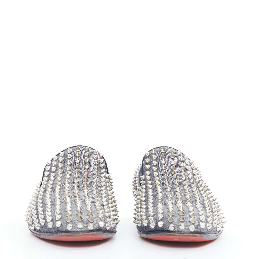 Christian Louboutin Dandelion Spikes Blue Denim Good condition - Model View