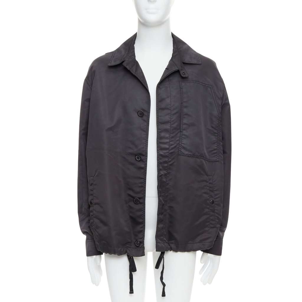 Lanvin Blue Cropped Moto Jacket Black Very good condition - Front View