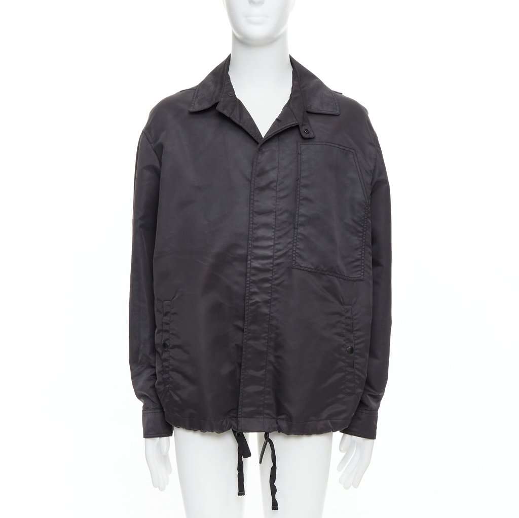 Lanvin Blue Cropped Moto Jacket Black Very good condition - Inside View