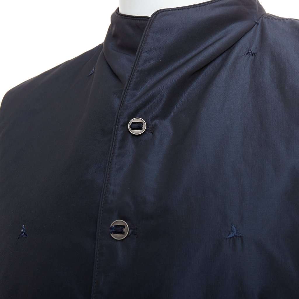 Shiatzy Chen Padded Coin Vest Navy Polyester Good condition - Back View