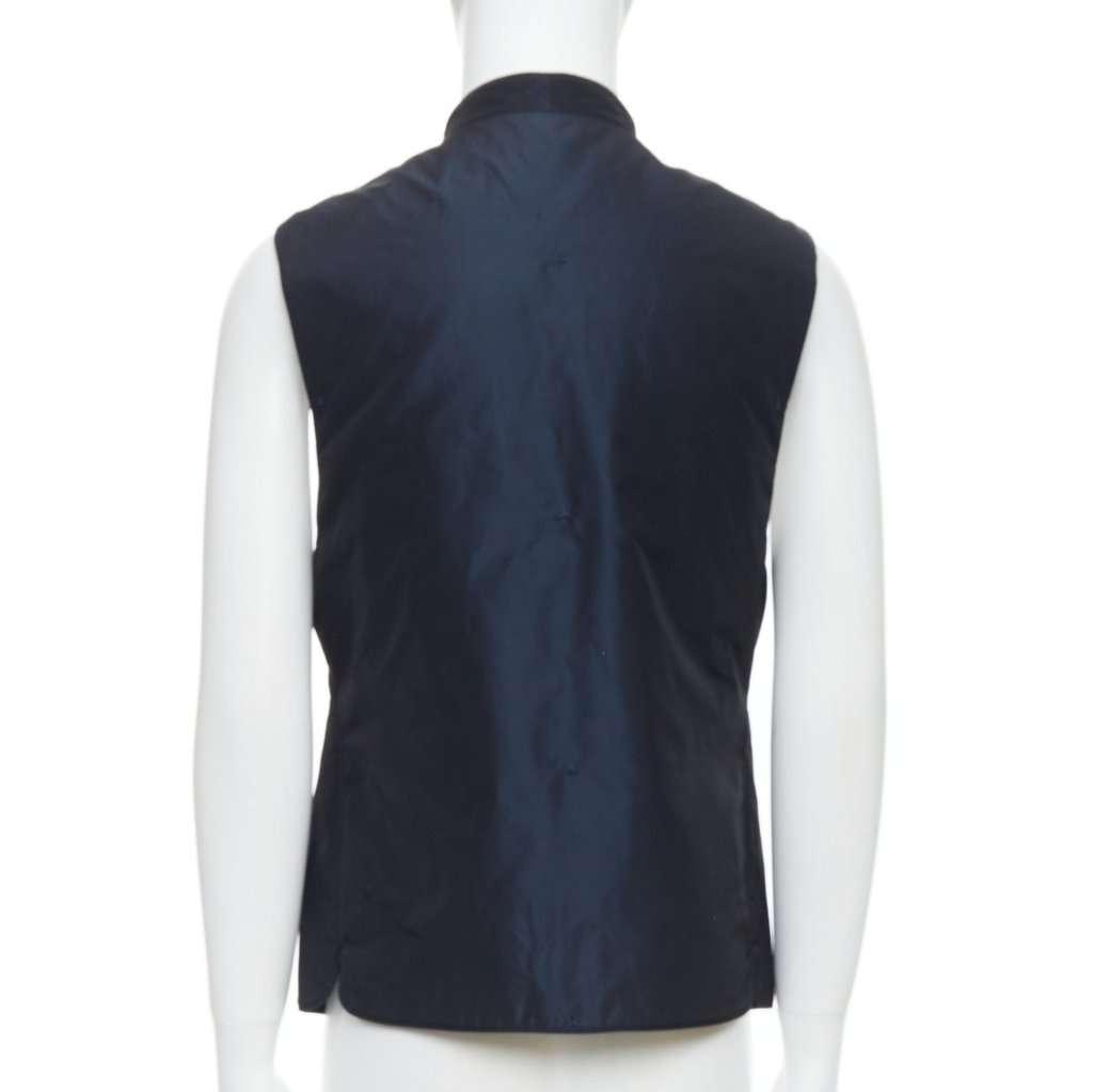 Shiatzy Chen Padded Coin Vest Navy Polyester Good condition - Box View