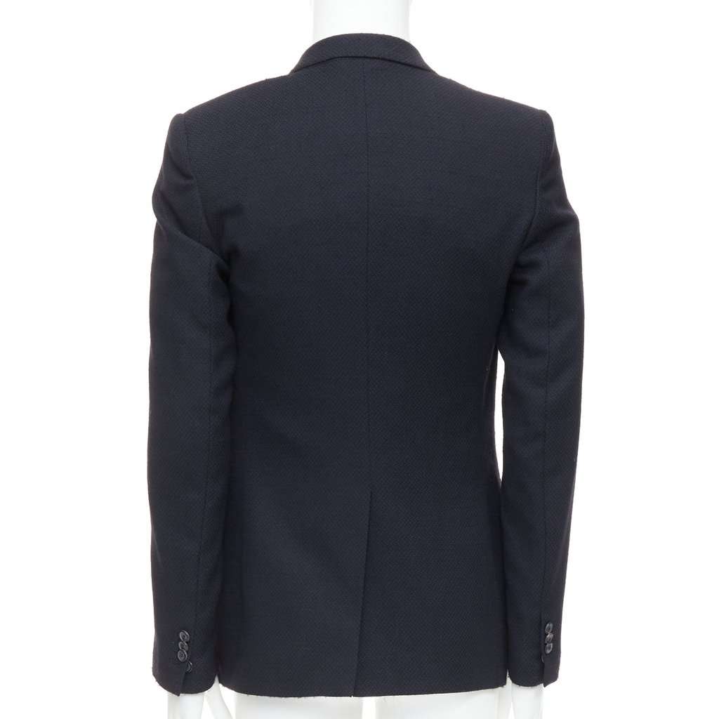 Maison Martin Margiela Navy Padded Boxy Blazer Navy Wool Fair condition - Box View