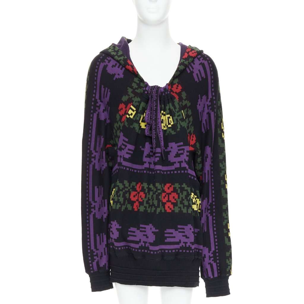 Bernhard Willhelm Pixel Print Sweater MultiColor Wool Good condition - Front View