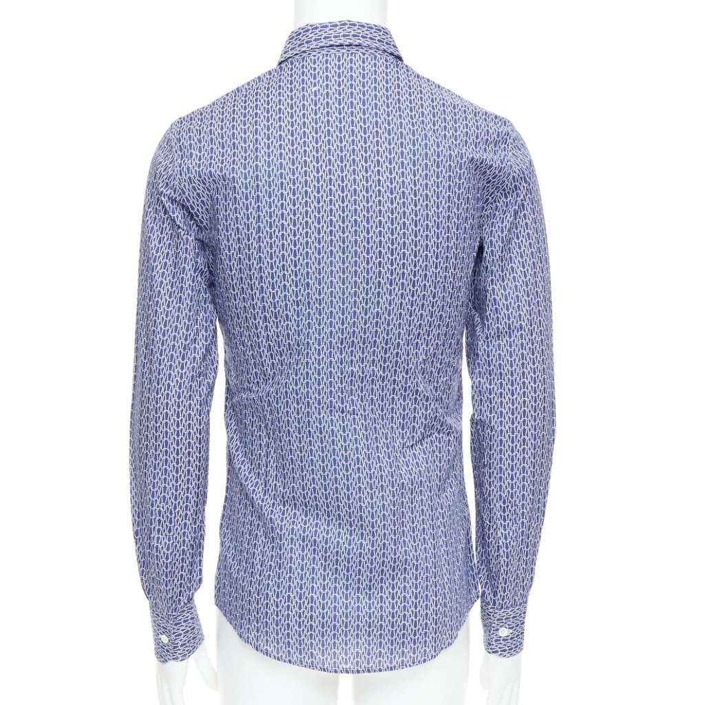 Maison Martin Margiela Knitted Dress Shirt Blue Cotton Very good condition - Box View