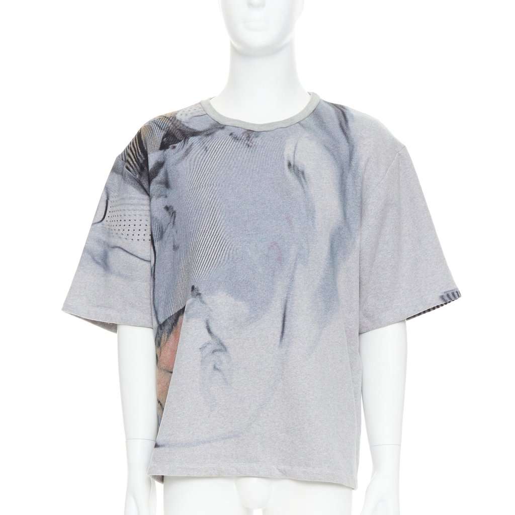 Bless Graphic Print Pullover Grey Cotton Good condition - Front View
