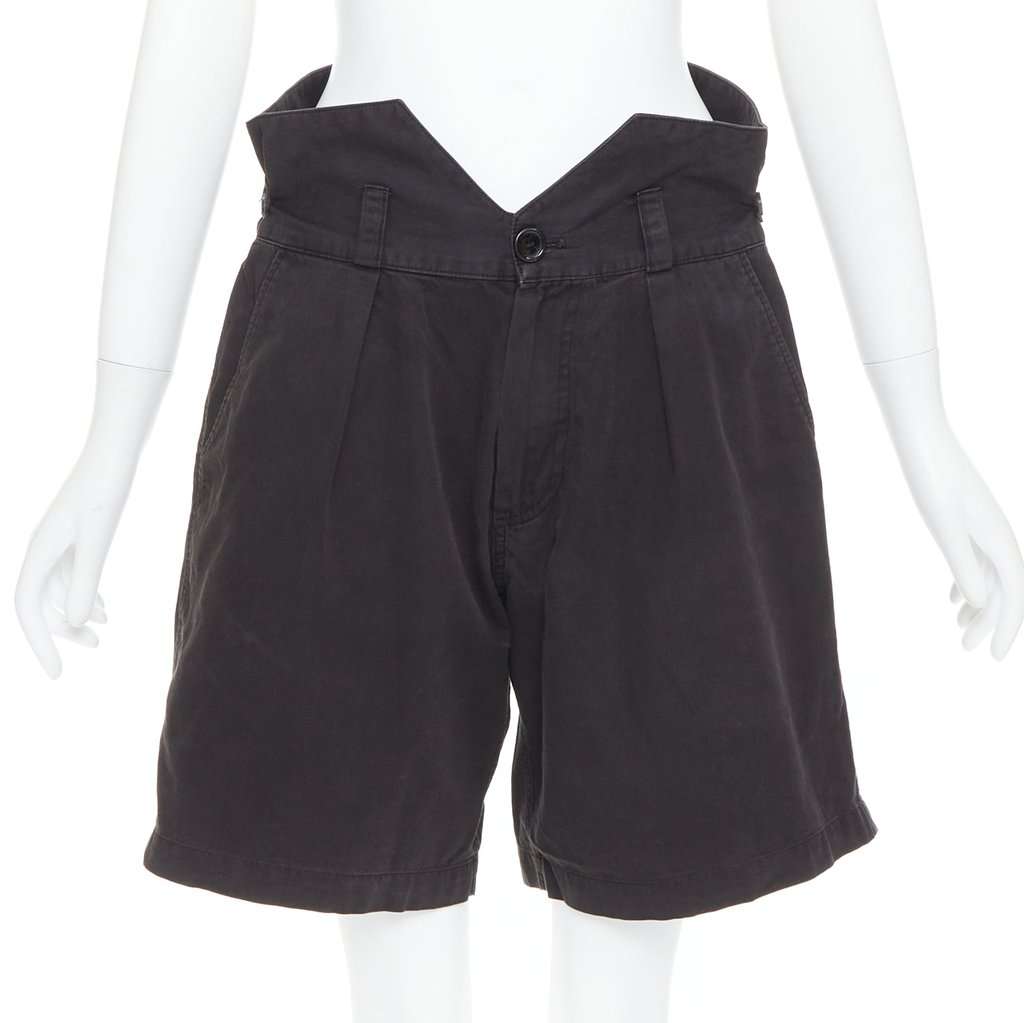 Raf Simons Baroque Print Shorts Black Cotton Fair condition - Front View