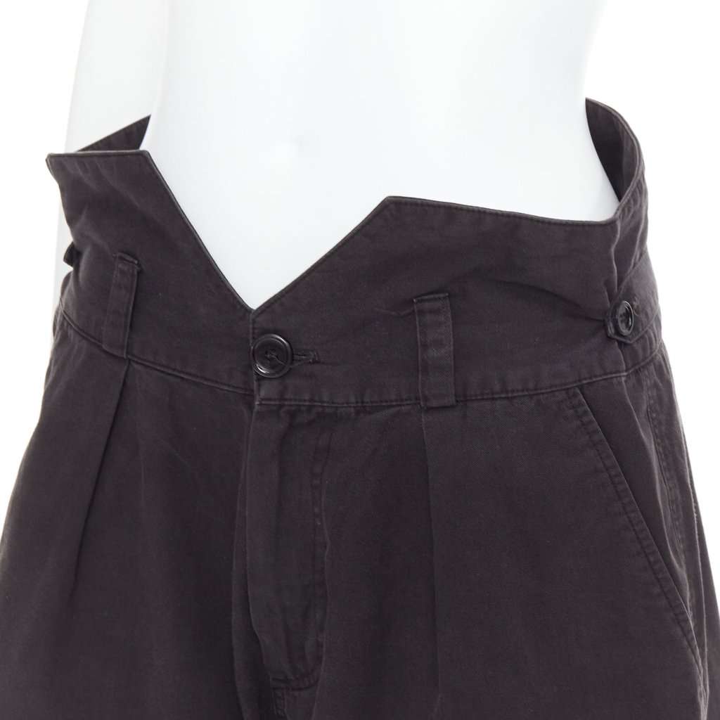 Raf Simons Baroque Print Shorts Black Cotton Fair condition - Back View