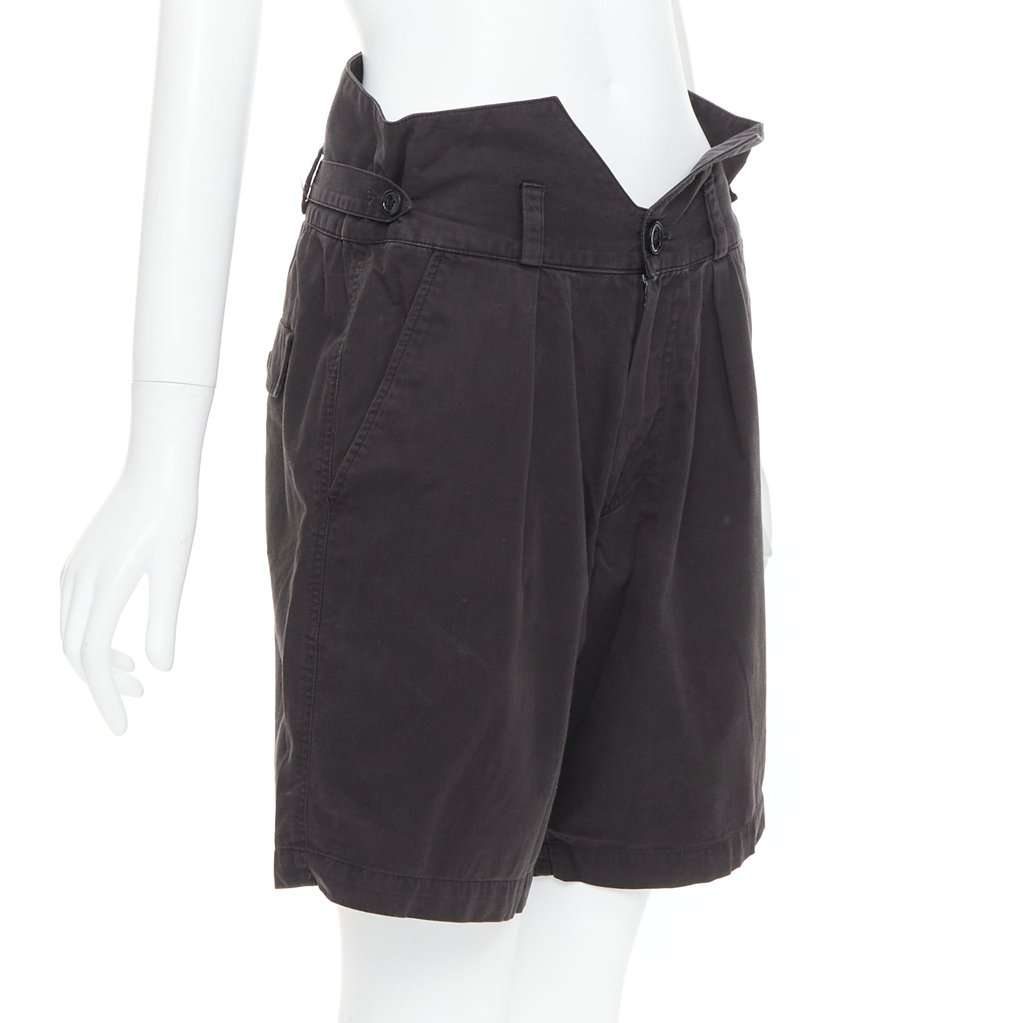 Raf Simons Baroque Print Shorts Black Cotton Fair condition - Inside View