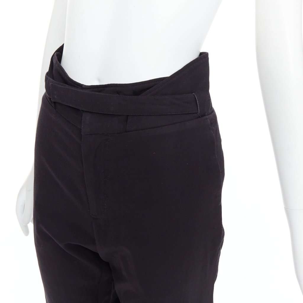 Raf Simons Paperbag Wool Pants Black Wool Fair condition - Back View