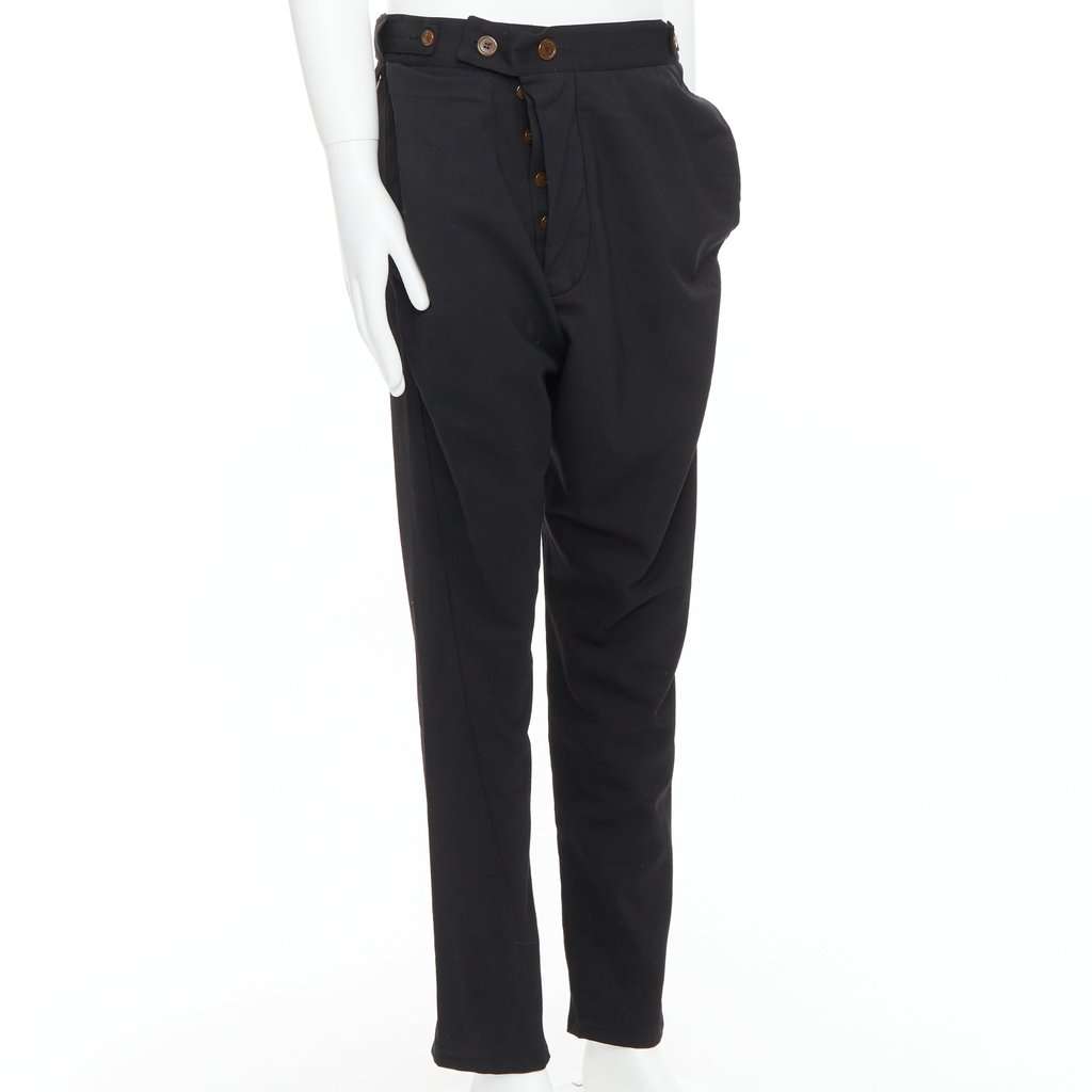 Vivienne Westwood Drop Crotch Pants Black Polyester Very good condition - Inside View
