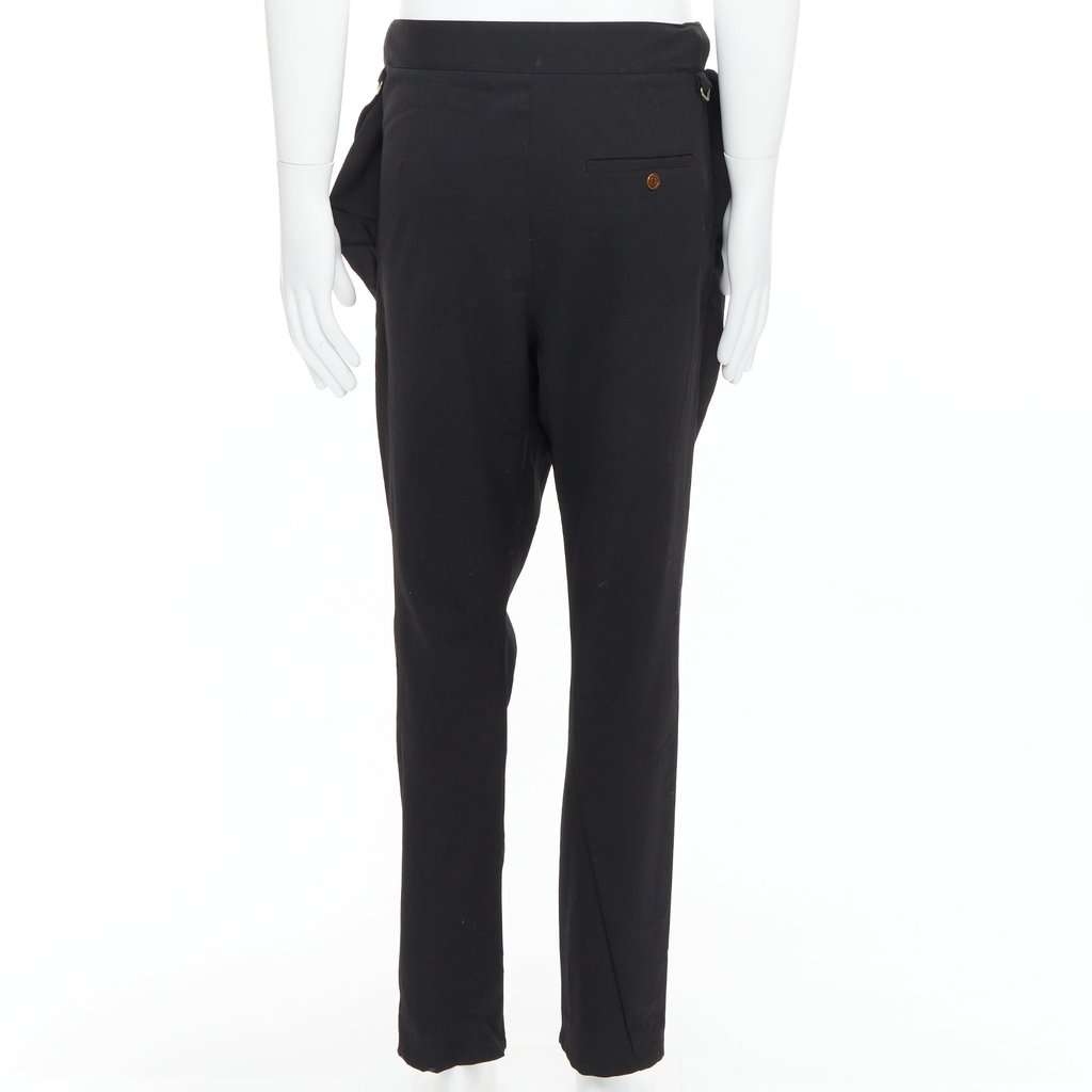 Vivienne Westwood Drop Crotch Pants Black Polyester Very good condition - Box View