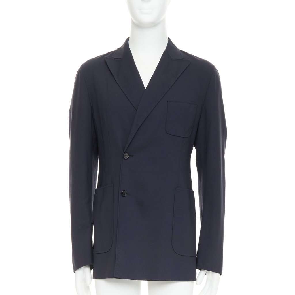 Raf Simons Black Wool Coat Black Wool Very good condition - Front View