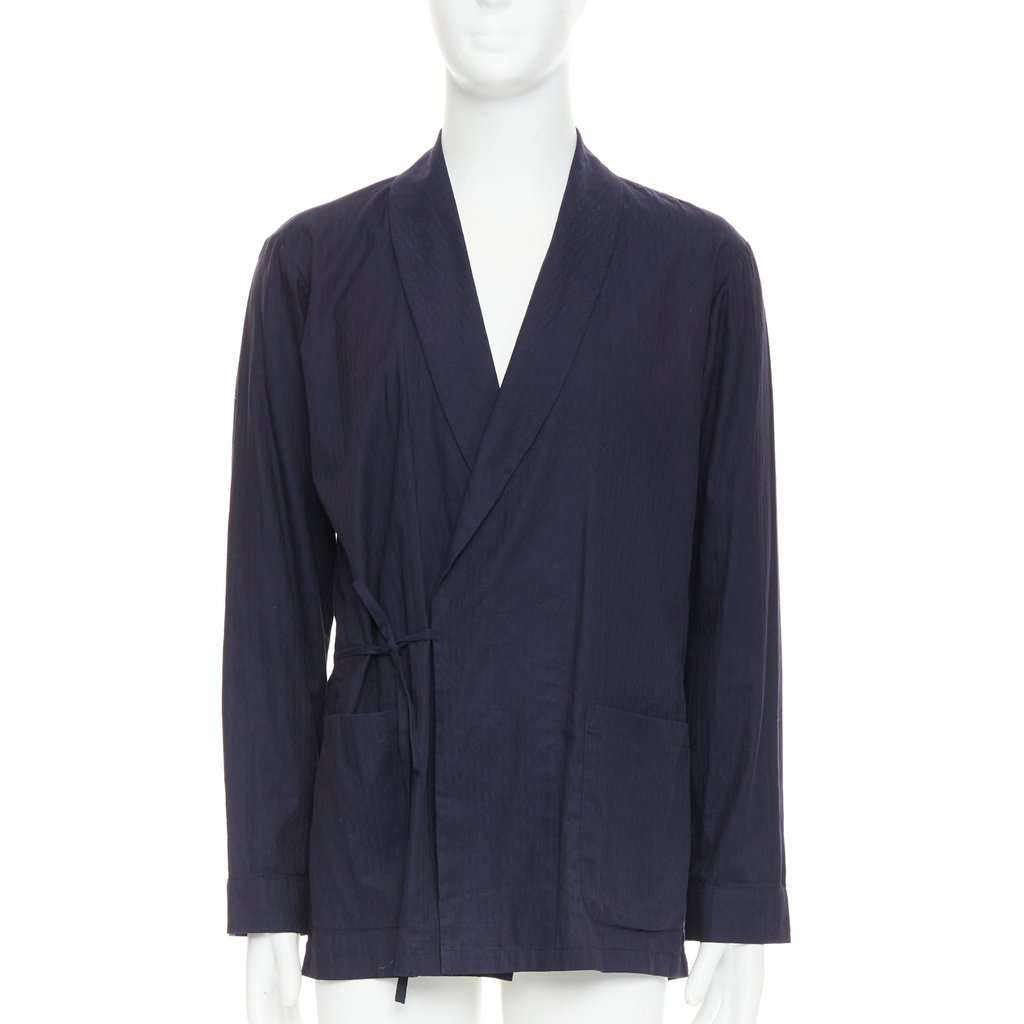 Dries Van Noten Navy Cotton Shirt Navy Cotton Good condition - Front View