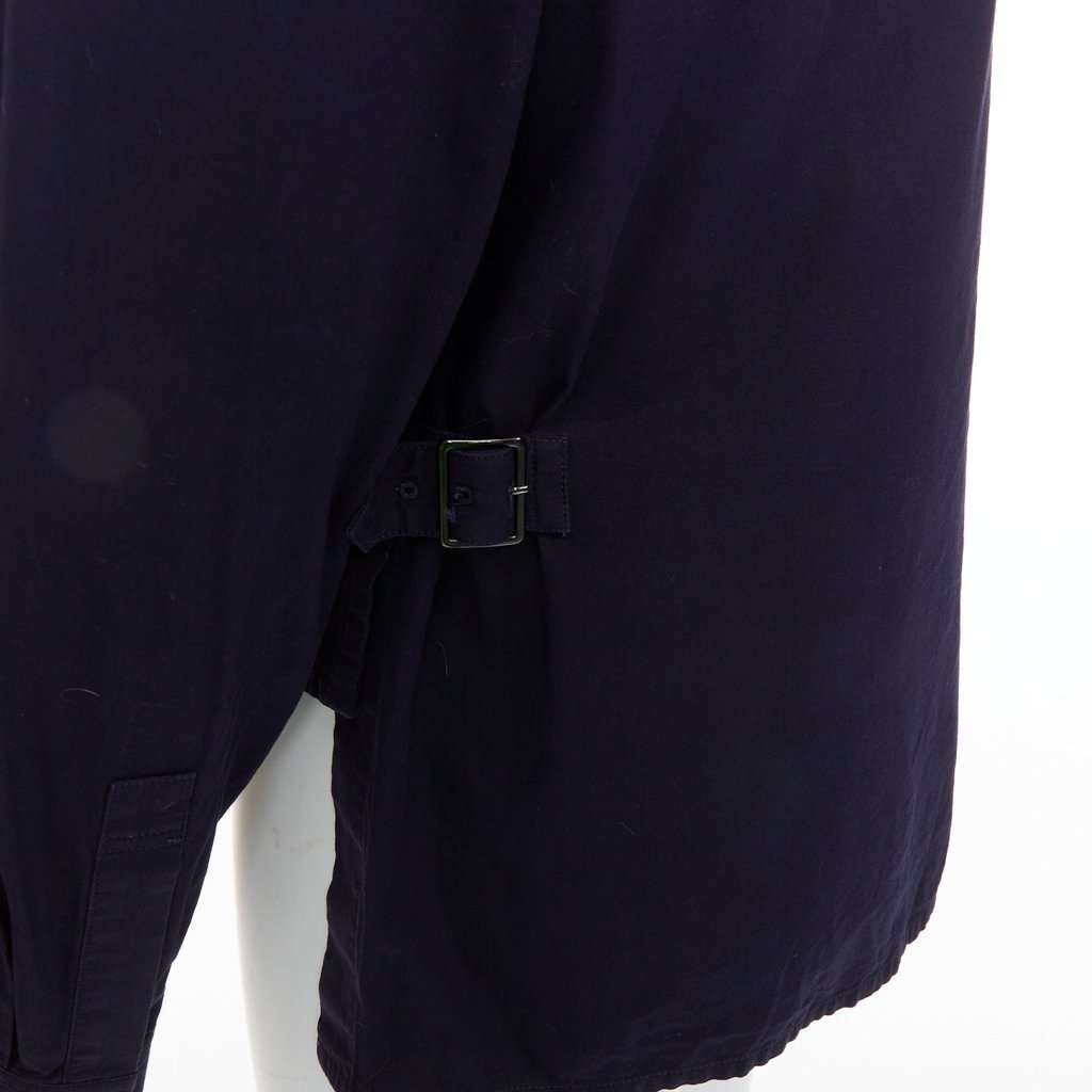 Yohji Yamamoto Navy Cotton Shirt Navy Cotton Good condition - Back View
