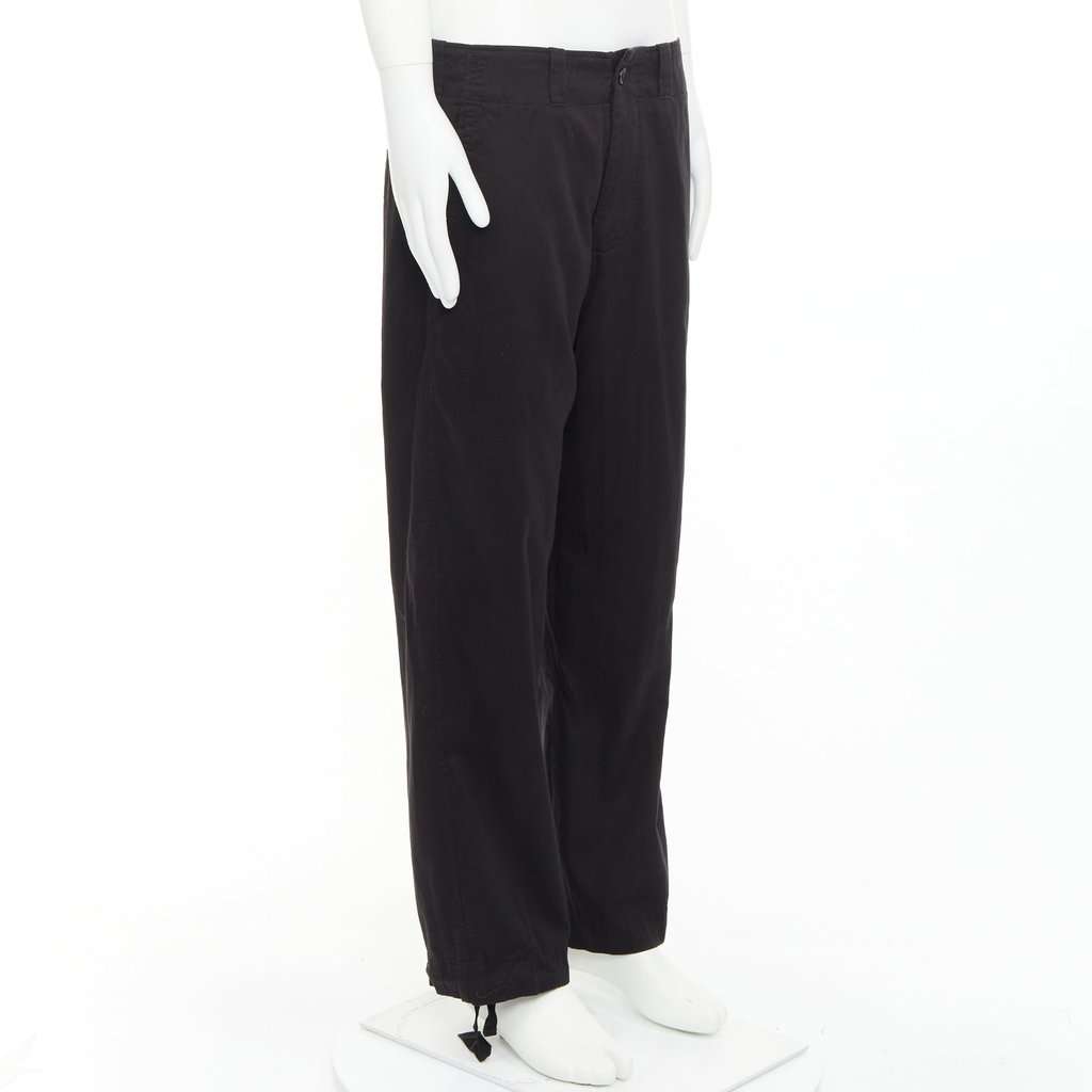 Yohji Yamamoto Black Cotton Trouser Black Cotton Fair condition - Inside View