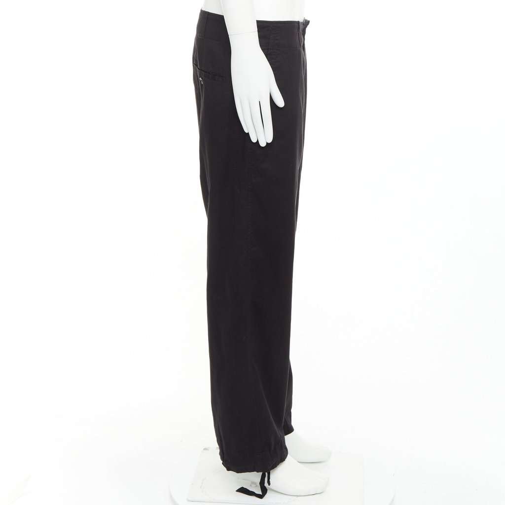 Yohji Yamamoto Black Cotton Trouser Black Cotton Fair condition - Model View