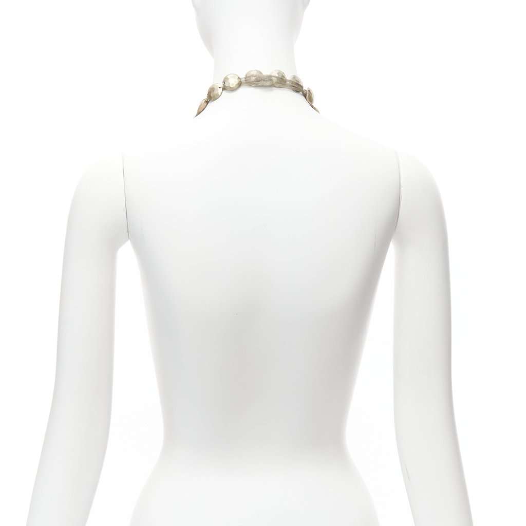 Lanvin Coins Mesh Necklace Gold Metal Good condition - Box View