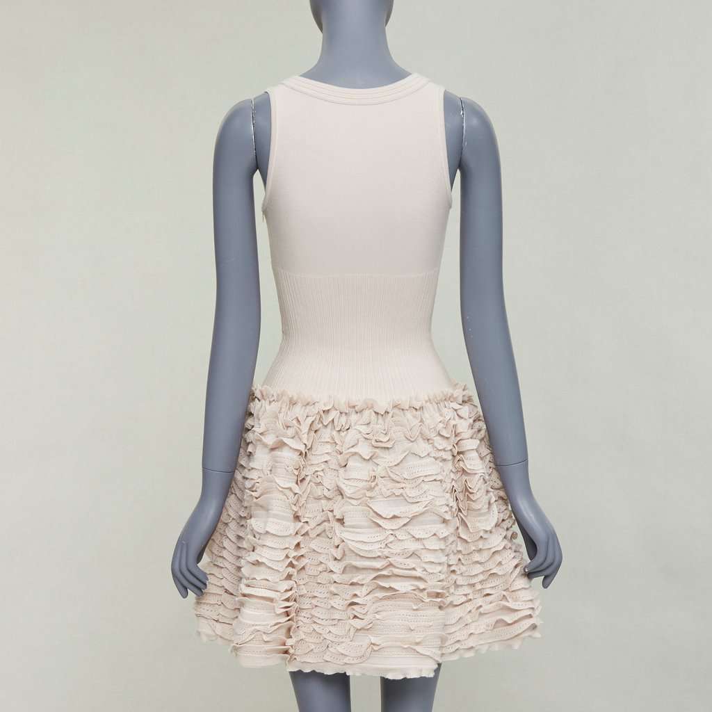 Alaïa Beige Wool Dress Beige Wool Very good condition - Box View