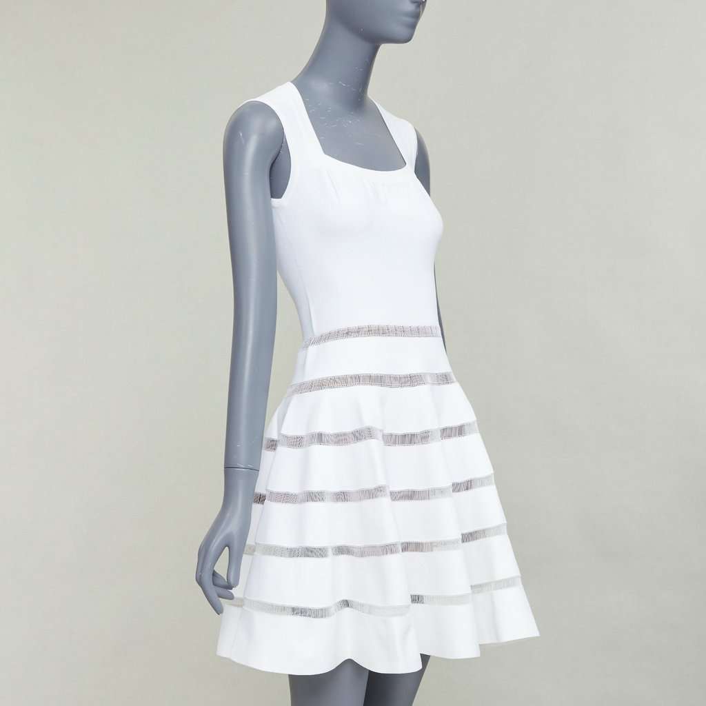 Alaïa Ecru Viscose Dress Ecru Viscose Very good condition - Inside View