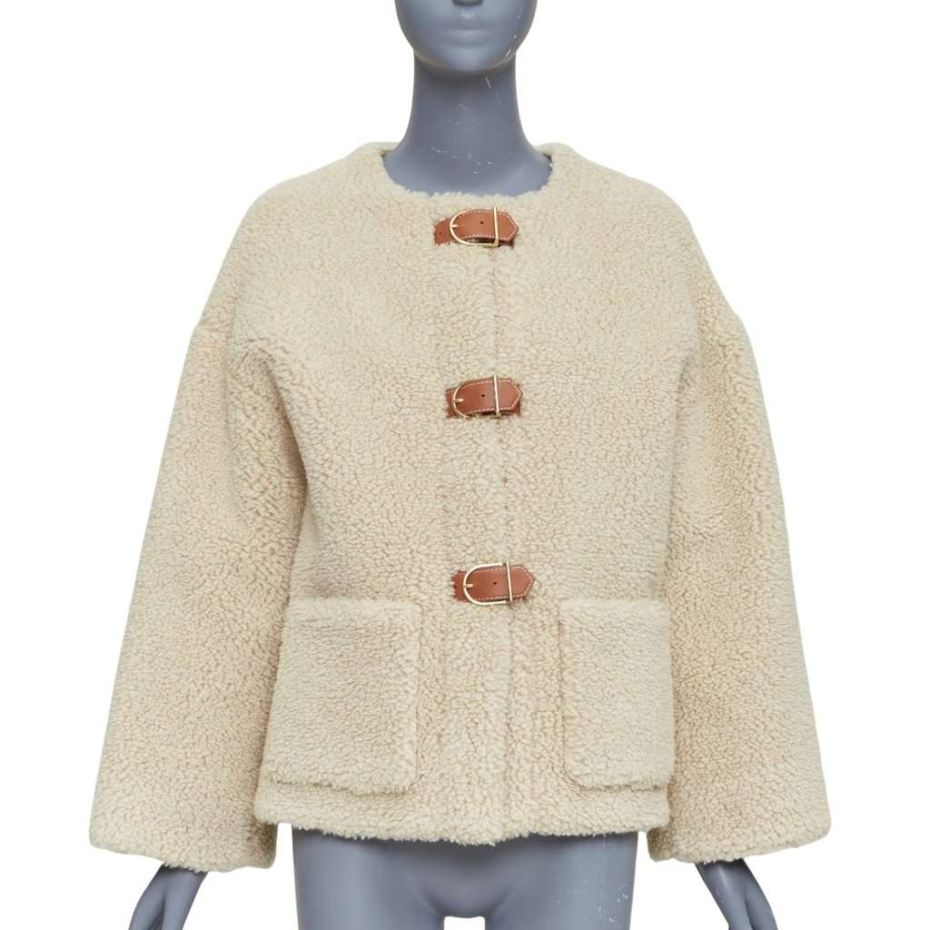 Celine Ecru Cashmere Coat Ecru Cashmere Never worn, with tag - Front View