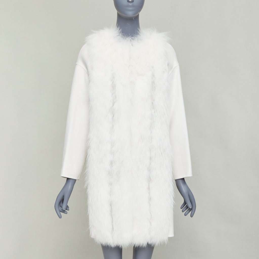 Fendi Ecru Cashmere Coat Ecru Cashmere Very good condition - Inside View