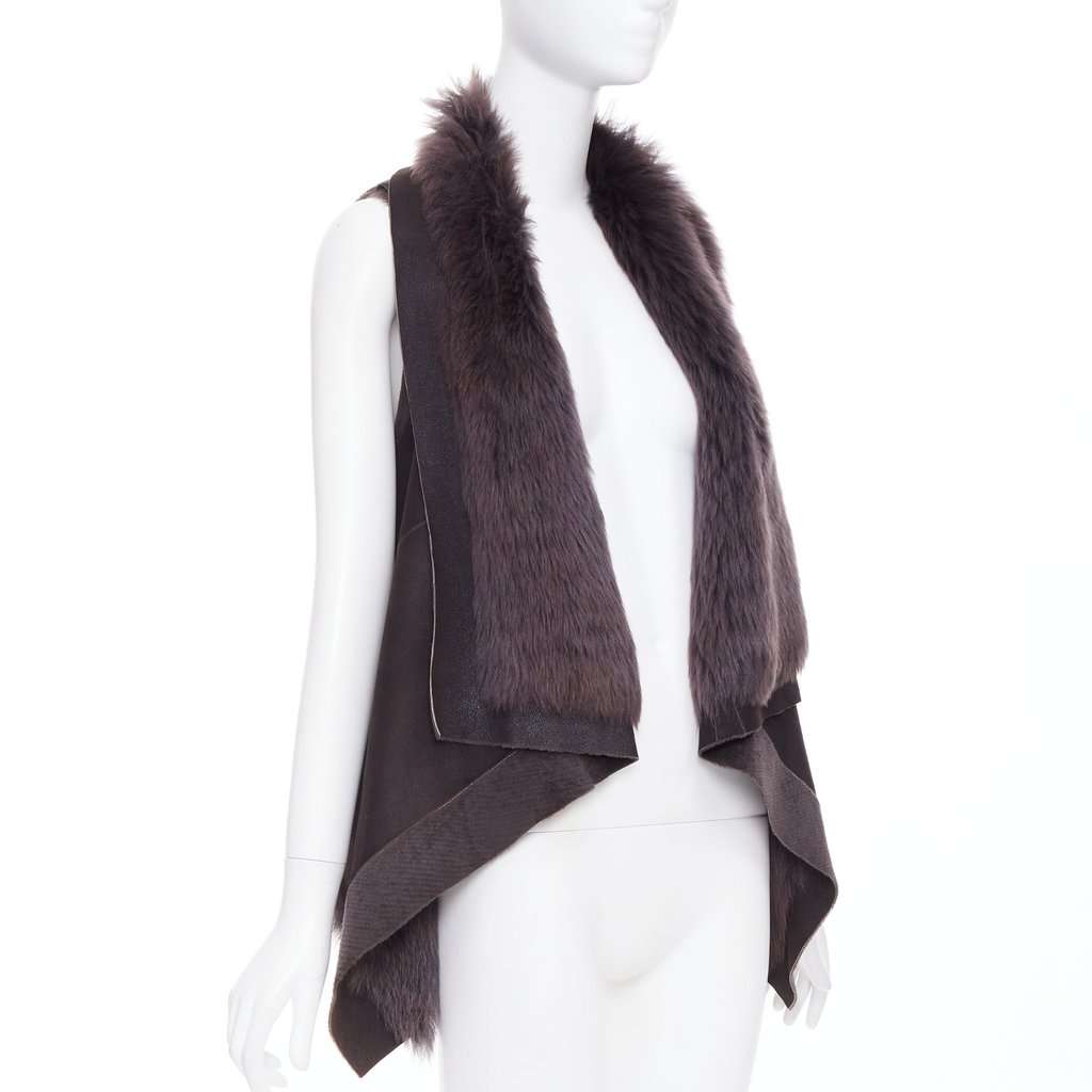 KARL DONOGHUE Brown Leather Jacket Brown Leather Very good condition - Front View