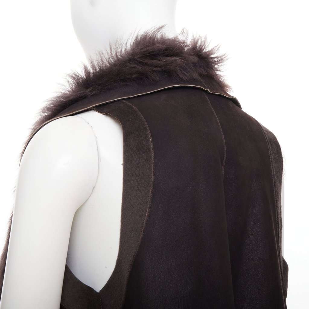 KARL DONOGHUE Brown Leather Jacket Brown Leather Very good condition - Back View