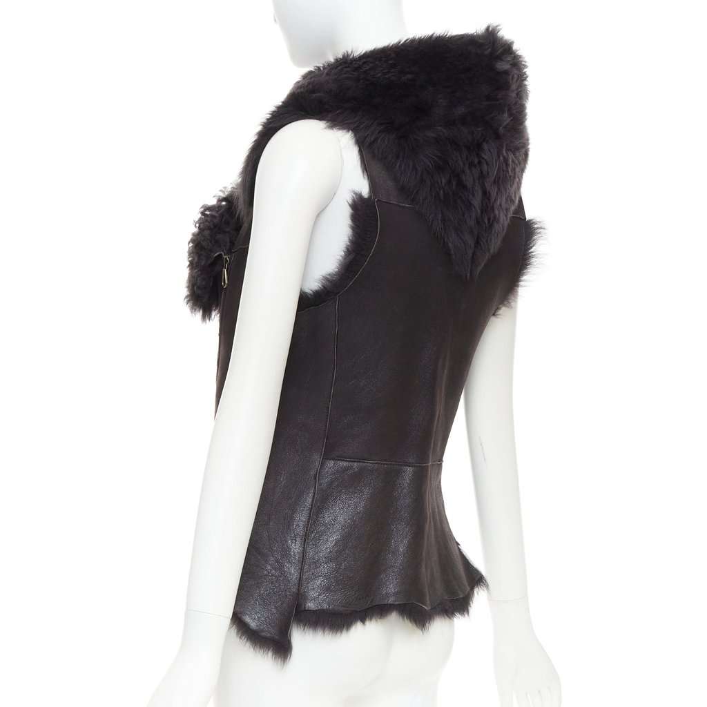 KARL DONOGHUE Black Leather Jacket Black Leather Very good condition - Back View