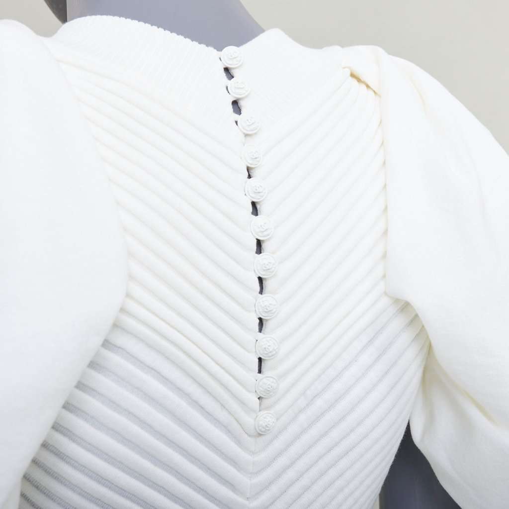 Chanel Ecru Cotton Dress Ecru Cotton Very good condition - Back View