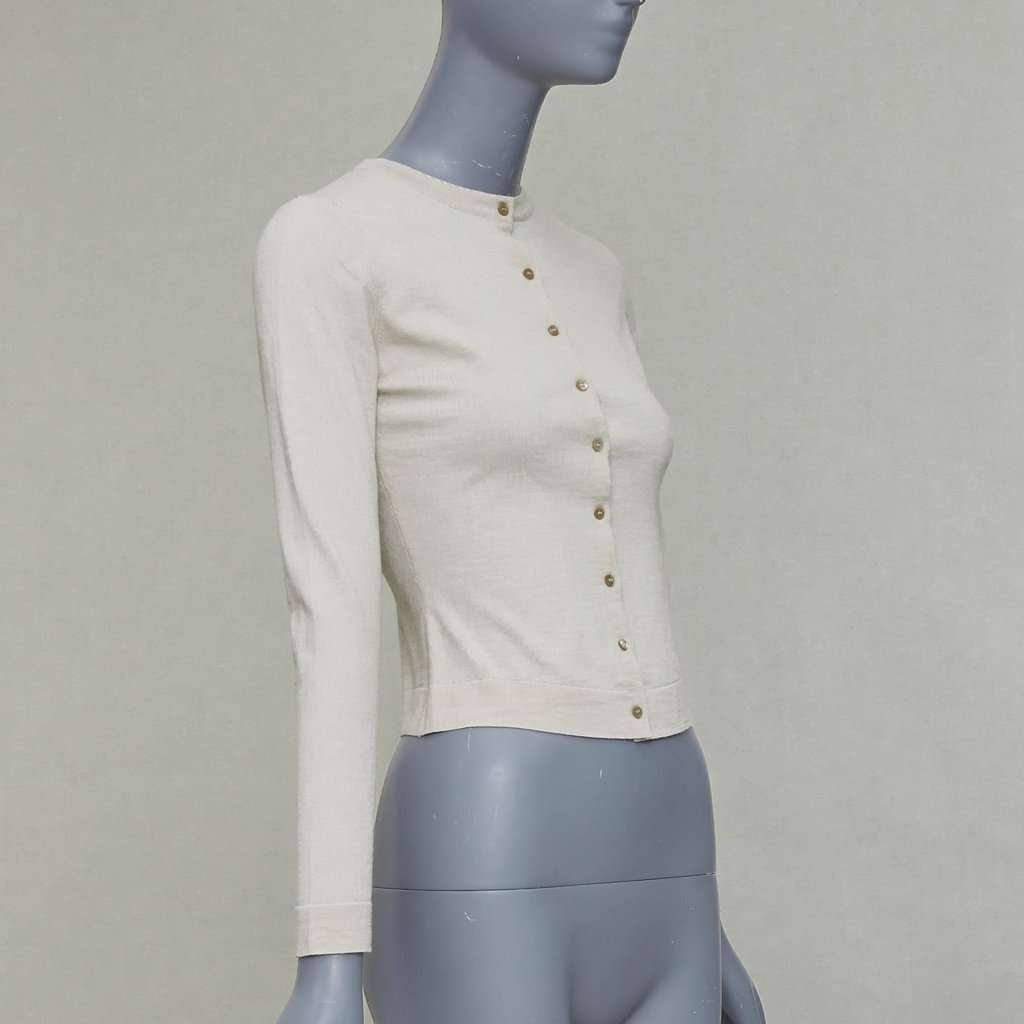 Alaïa Ecru Wool Knitwear Ecru Wool Very good condition - Model View