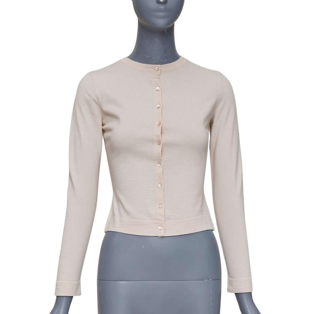 Alaïa Beige Wool Knitwear Beige Wool Very good condition - Front View