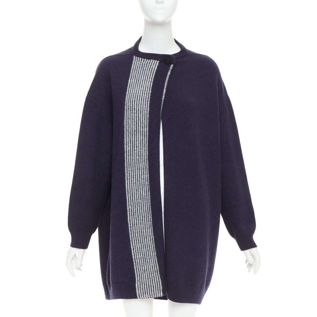 Hermès Navy Wool Knitwear Navy Wool Very good condition - Front View