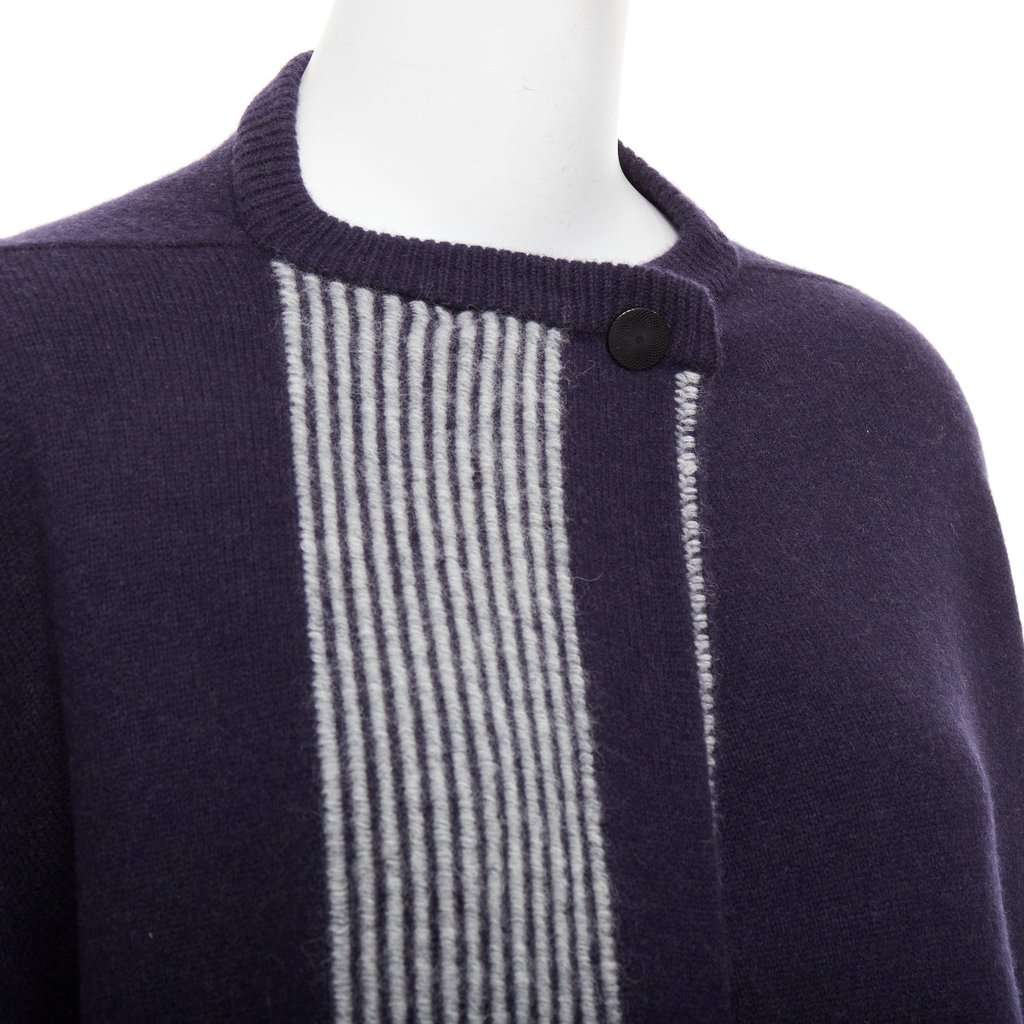 Hermès Navy Wool Knitwear Navy Wool Very good condition - Back View