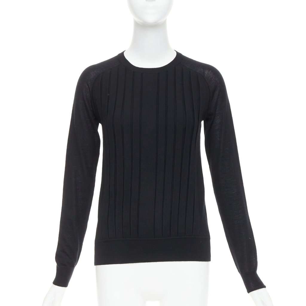 Hermès Black Cashmere Knitwear Black Cashmere Very good condition - Front View