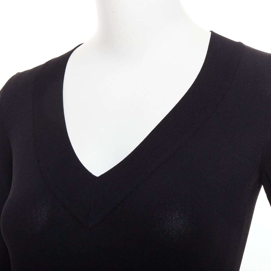 Alaïa Black Viscose Knitwear Black Viscose Very good condition - Back View