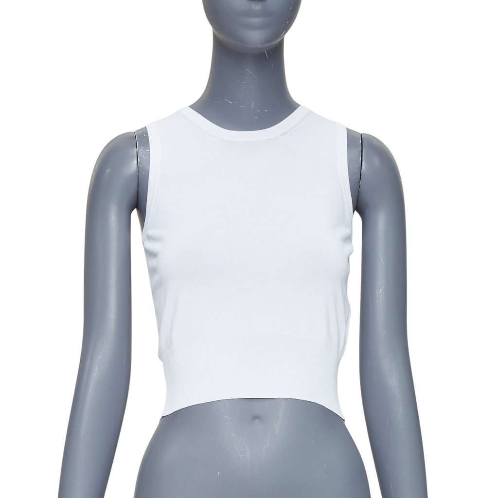 Alaïa White Viscose Knitwear White Viscose Very good condition - Front View