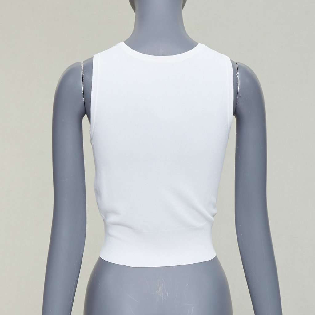 Alaïa White Viscose Knitwear White Viscose Very good condition - Box View