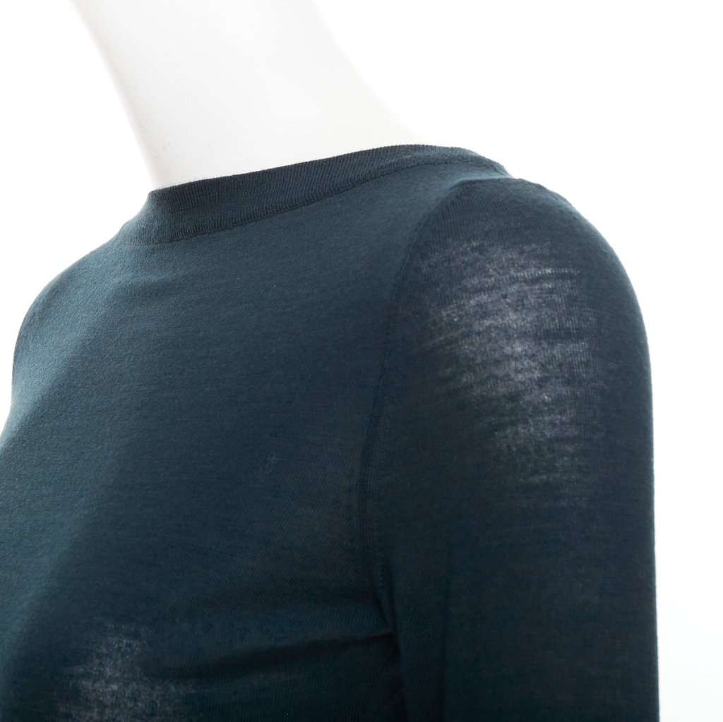 Alaïa Green Wool Knitwear Green Wool Very good condition - Back View