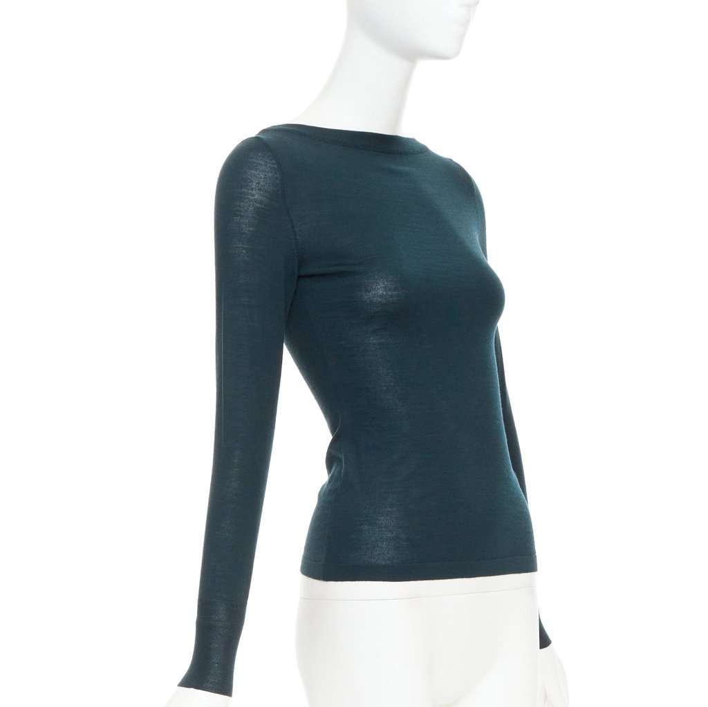 Alaïa Green Wool Knitwear Green Wool Very good condition - Inside View