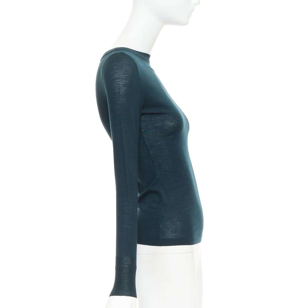Alaïa Green Wool Knitwear Green Wool Very good condition - Model View