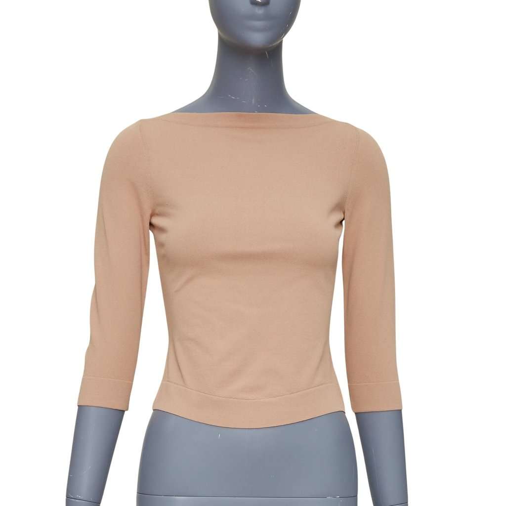 Alaïa Brown Viscose Knitwear Brown Viscose Very good condition - Front View