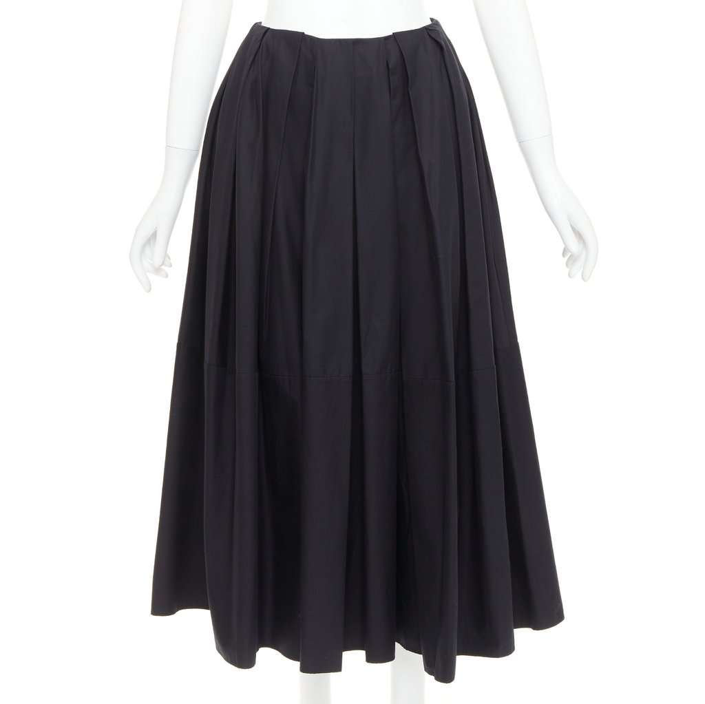 Khaite Black Cotton Skirt Black Cotton Very good condition - Front View