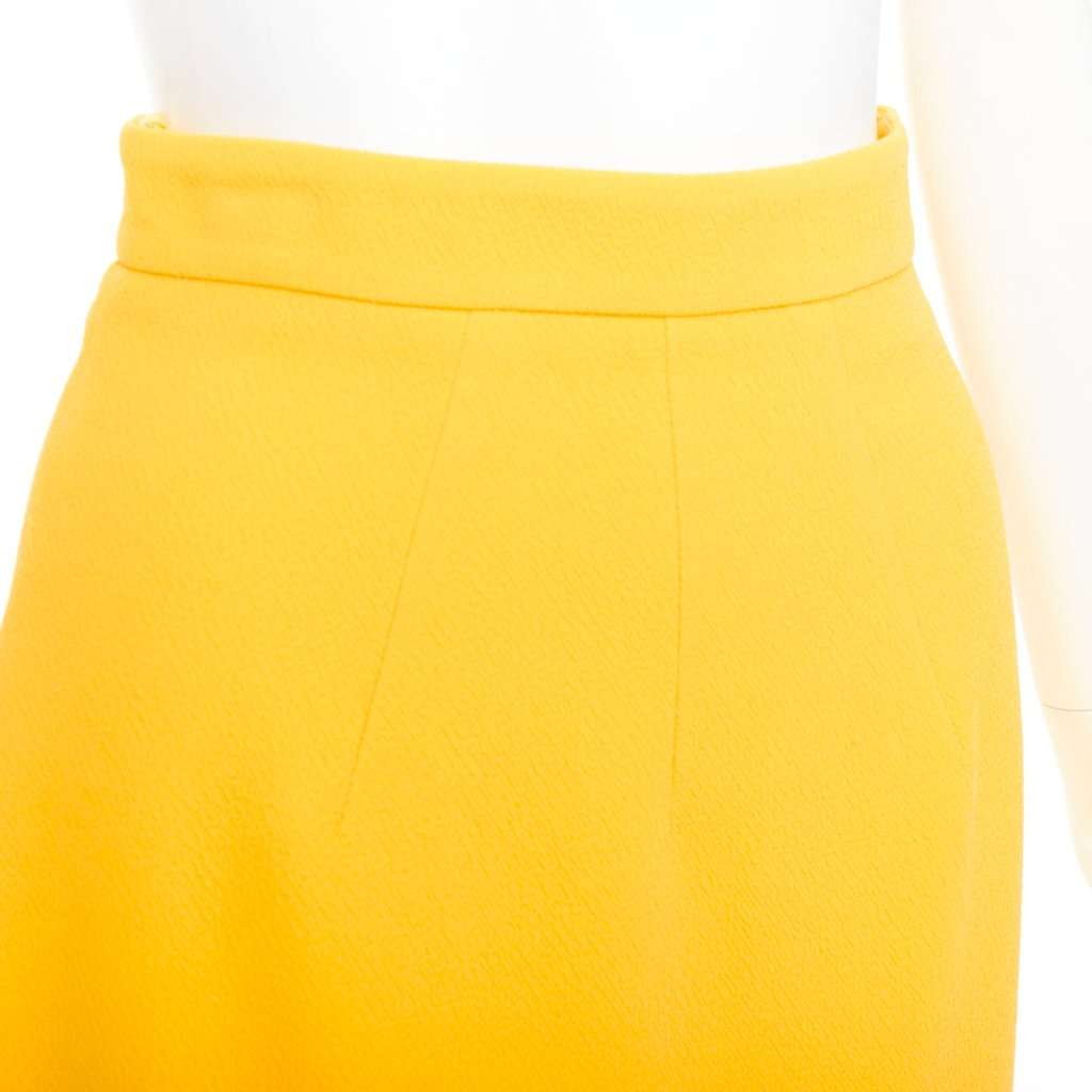 Emilia Wickstead Yellow Polyester Skirt Yellow Polyester Never worn, with tag - Back View