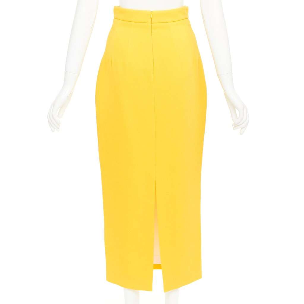 Emilia Wickstead Yellow Polyester Skirt Yellow Polyester Never worn, with tag - Box View