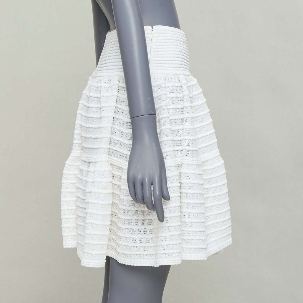 Alaïa Ecru Viscose Skirt Ecru Viscose Very good condition - Model View