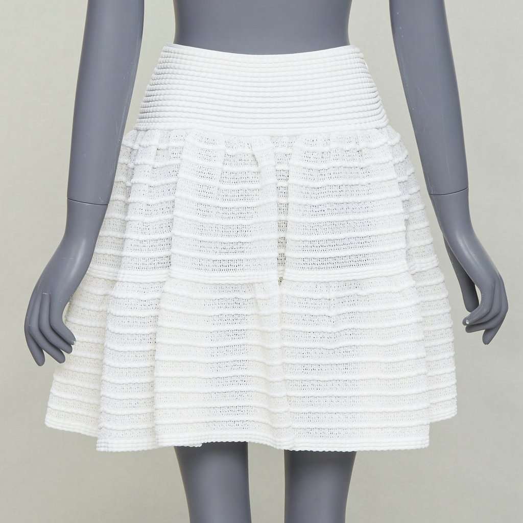 Alaïa Ecru Viscose Skirt Ecru Viscose Very good condition - Box View
